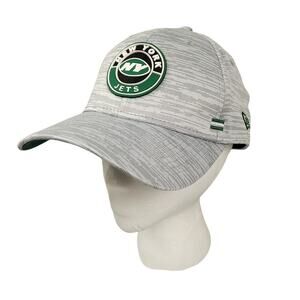 New York Jets 39THIRTY Flex Fit Hat Sz M/L 2020 NFL Sideline Official Gray EUC